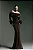 Vestido Longo Marrom Jesey com decote Pelos Lady - Imagem 2