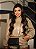 Conjunto em Couro PU Jaqueta Bomber Cropped e Short Cintura Alta - Imagem 2