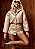 Conjunto em Couro PU Jaqueta Bomber Cropped e Short Cintura Alta - Imagem 1