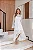 Vestido Mídi Off White em Renda com Recortes em Crepe Kamila - Imagem 7