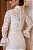 Vestido Mídi Off White em Renda Premium com Aplicação de Guipir Renata - Imagem 4