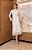 Vestido Mídi Off White em Renda Premium com Aplicação de Guipir Renata - Imagem 1