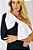 Vestido Midi Preto Um Ombro Só em Malha Power com Laço Maxi Removível Bianca - Imagem 5