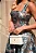 Vestido Midi Evasê em Jacquard Floral Azul com Costas Vazadas - Imagem 2