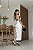 Vestido Mídi Ajustado Preto e Branco com Aplicações de Renda Lany - Imagem 4