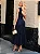 Conjunto Alfaiataria Azul-Marinho Blusa e Saia Mídi em Renda Renata - Imagem 3