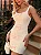 Vestido Curto Estruturado Off-White e Rosa Bebê com Laços Candy - Imagem 2