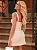 Vestido Curto Estruturado Off-White e Rosa Bebê com Laços Candy - Imagem 4