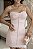 Vestido Curto Alfaiataria Estilo Corset Rosa Blush Babi - Imagem 3