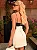 Vestido Curto Bicolor Preto e Branco com Laços Lanuce - Imagem 3