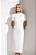 Vestido Midi em Alfaiataria com Recorte nas Costas Off White Cindy - Imagem 3