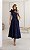 Vestido Midi Azul Marinho em Renda Mada - Imagem 1