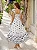 Vestido Mídi Bordado Off-White com Azul-Marinho Jasmine - Imagem 3