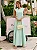 Vestido Mídi em Alfaiataria Premium Menta Candy Ludy - Imagem 1