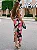 Vestido Mídi em Crepe de Alfaiataria Estampa Maxi Floral Rosa e Poás Kate - Imagem 4