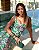 Vestido Mídi em Crepe de Alfaiataria Estampa Arabesco Verde e Rosa com Cinto Kate - Imagem 3