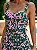 Vestido Mídi em Crepe de Alfaiataria Estampa Arabesco Verde e Rosa com Cinto Kate - Imagem 2