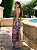 Vestido Mídi em Crepe de Alfaiataria Estampa Arabesco Verde e Rosa com Cinto Kate - Imagem 3