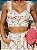 Conjunto Mídi Floral Cropped e Saia Kamila - Imagem 2