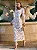 Vestido Mídi em Renda Floral Off-White com Forro Nude e Mangas Longas Briane - Imagem 4