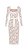 Vestido Mídi em Renda Floral Off-White com Forro Nude e Mangas Longas Briane - Imagem 2