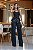 Calça Sarja Wide Leg Preta Jewellery com Bordado Manual de Pedrarias - Imagem 1