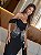 Conjunto Mídi Preto em Alfaiataria com Peplum e Bordado de Pérolas Gisele - Imagem 2