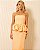 Vestido Midi Peplum Laranja Lany - Imagem 2
