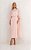 Vestido Midi Capa Rosa Joy - Imagem 1