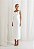 Vestido Midi Off White Tubinho Alfaiataria Premium com Flores 3D - Imagem 1