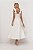 Vestido Midi Off White Gode Alfaiataria Premium com Flores 3D - Imagem 2
