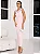 Vestido Midi Rosa Candy em Crepe com Bordado em Pedrarias Liana - Imagem 1