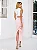 Vestido Midi Off-White e Rosa Candy com Recortes e Laço Alice - Imagem 3