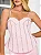 Conjunto Rosa Candy de Saia e Cropped Corset com Pedrarias | Lunna - Imagem 2