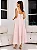 Vestido Midi Rodado Rosa Candy em Crepe com Renda Guipure | Tamara - Imagem 4