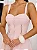 Vestido Midi Rodado Rosa Candy em Crepe com Renda Guipure | Tamara - Imagem 3