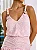 Vestido Midi Rosa Candy em Malha Texturizada com Drapeado | Babi - Imagem 2