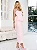 Conjunto Saia Midi e Blusa Rosa Candy em Crepe com Ilhós Nat - Imagem 1