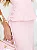 Conjunto Saia Midi e Blusa Rosa Candy em Crepe com Ilhós Nat - Imagem 2