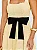 Vestido Midi Rodado em Malha Tweed Amarelo Manteiga | Mel - Imagem 2