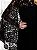 Vestido Thirty Six Blooms Curto em Crepe com Capa em Tule Rendado Preto - Imagem 3
