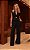 Conjunto Alfaiataria Preto Colete Peplum e Calça Pantalona Willa - Imagem 1