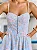 Vestido Midi Rodado Floral Azul e Rosa | Cindy - Imagem 2