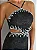 Vestido Midi Tule Bordado Preto com Pedrarias | Renata - Imagem 2