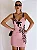 Vestido Curto Rosa Chá com Pedrarias e Veludo Preto | Nelly - Imagem 4