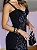Vestido Midi Justo Crepe e Renda Texturizada Preta | Rebecca - Imagem 2