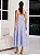 Conjunto Midi Saia Rodada e Cropped Bordado Azul | Adriana - Imagem 3
