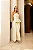 Vestido Midi Amarelo Manteiga Tomara que Caia Rendado Peplum Assimétrico Celine - Imagem 4