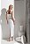 Vestido Midi Alfaiataria Peplum com Flores - Imagem 3