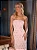 Vestido Rosa Midi Bordado Pedras| Camile - Imagem 2